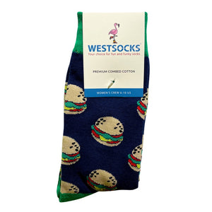 WestSocks Blue Print Cotton Blend Socks