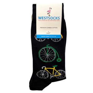 WestSocks Black Print Cotton Blend Socks
